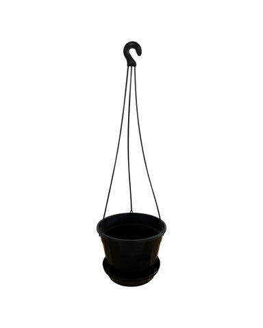 14cm Hanging Pot 14cm - x5 BLACK Nursery Supplies